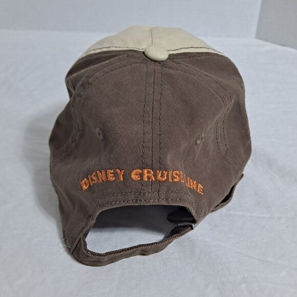 Castaway Cay Disney Cruise Line Hat Brown Surf Shack Logo Strapback Adjustable - Picture 2 of 10